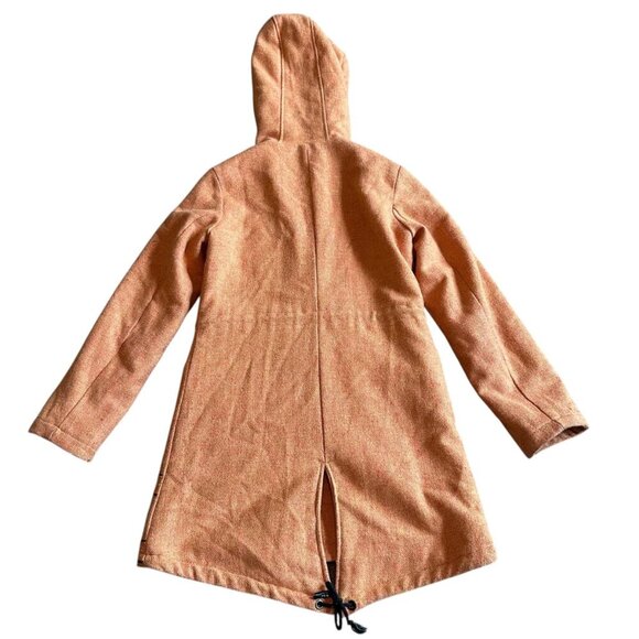 Tasi Malibu Urban Outfitters Orange Embroidered Coat Jacket Sherpa Size Small - Picture 6 of 13